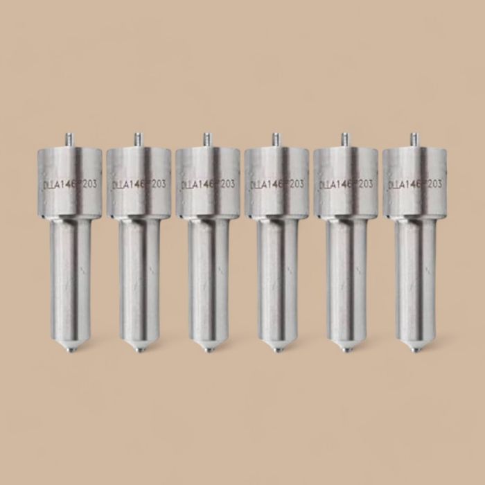 Doosan 6 Pieces Injector Nozzle DLLA146P203 Compatible for Doosan Engine P158LE P180LE P222LE