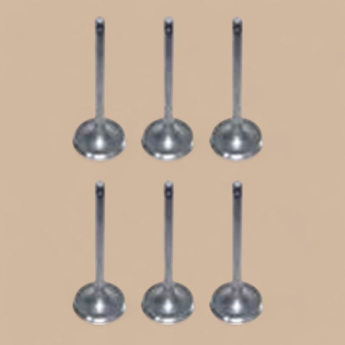 Cummins 6 Pcs Valve Exhaust 3901607 Compatible for Cummins Engine 4B 4BT 4BTA 6B 6BT 6BTA in USA