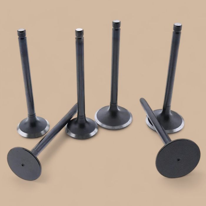 Komatsu 6 Pcs Exhaust Valve 6136-42-4210 Compatible for Komatsu Hydraulic Excavator 6D105-1F Engine 6D105-1BB 6D105-1L in USA