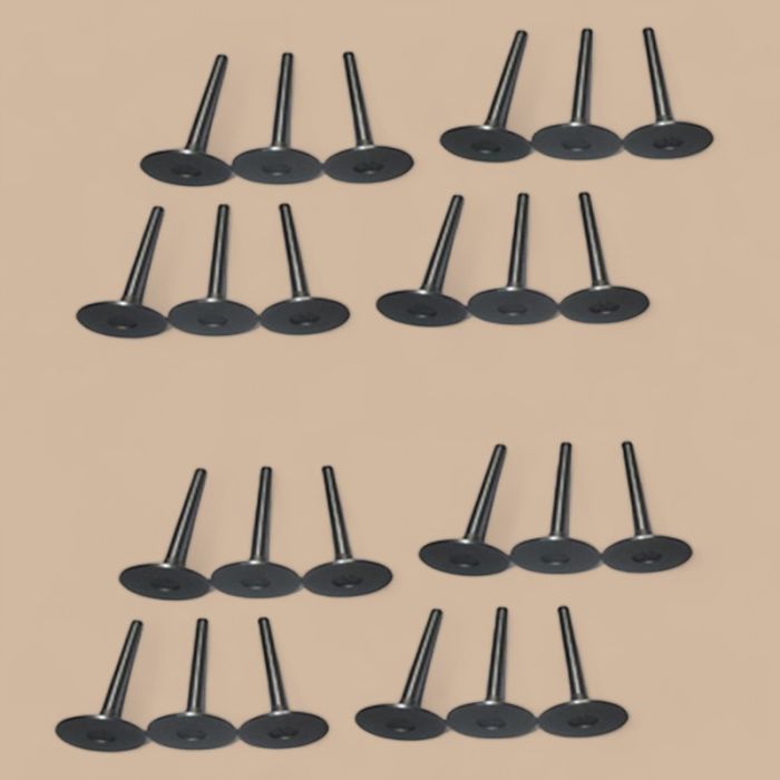 Komatsu 1 Set of Intake & Exhaust Valves Compatible for Komatsu S6D170B Engine PC1000-1 Excavator