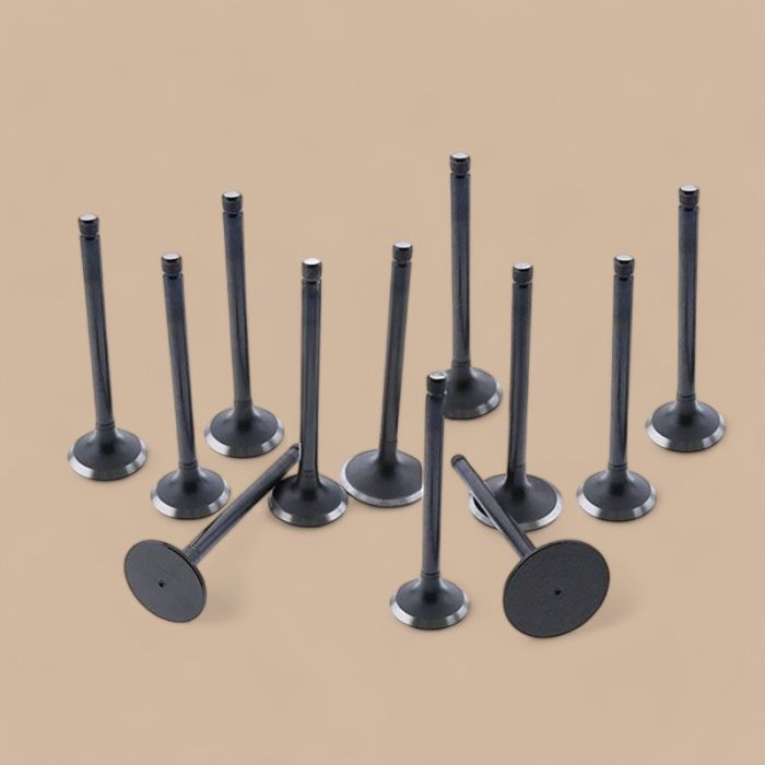 Mitsubishi 1 Set Intake & Exhaust Valves Compatible for Mitsubishi 6DS70 Engine Kato HD500 HD550 HD550G Excavator