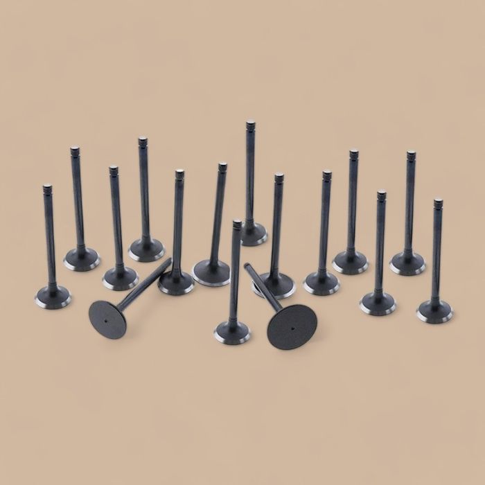 Komatsu For Komatsu Backhoe WB93R-2 WB97R-2 WB97S-2 WB98A-2 Yanmar Engine 4TNV106 Komatsu Engine 4D106 Intake Exhaust Valve 16 Units 1 Set
