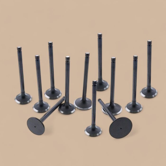Komatsu 1 Set Intake & Exhaust Valves Compatible for Komatsu Engine S6D108 S6D108-1 Excavator PC300-5 PC300-6