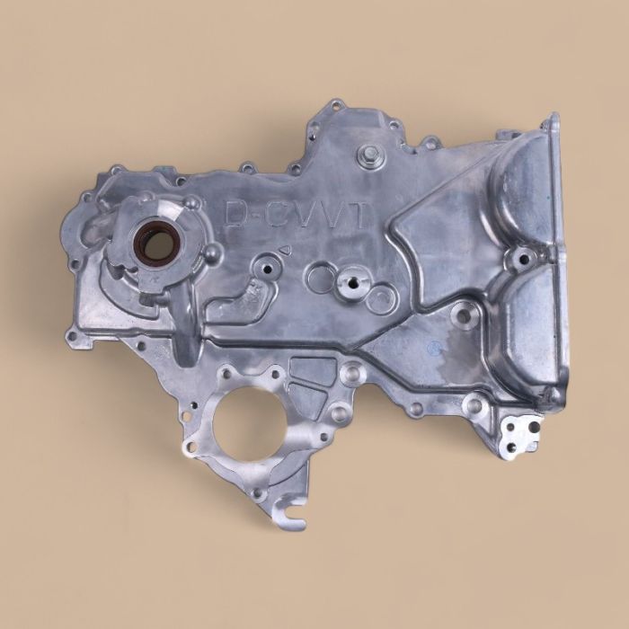 Hyundai Timing Chain Oil Pump Cover 21350-2B701 21350-2B702 Compatible for Hyundai Accent Elantra Sonata Tucson Veloster Kia Forte Optima Rio Soul 1.6L