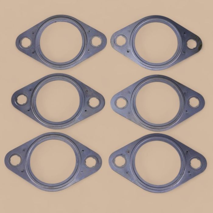 Cummins 6 Pcs Exhaust Manifold Gaskets 3929012 Compatible for Cummins 6CT Engine