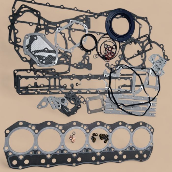 Kato Mitsubishi 6D15 6D15T Engine Overhaul Gasket Kit With Cylinder Head Gasket Compatible for Kato HD900VII Excavator
