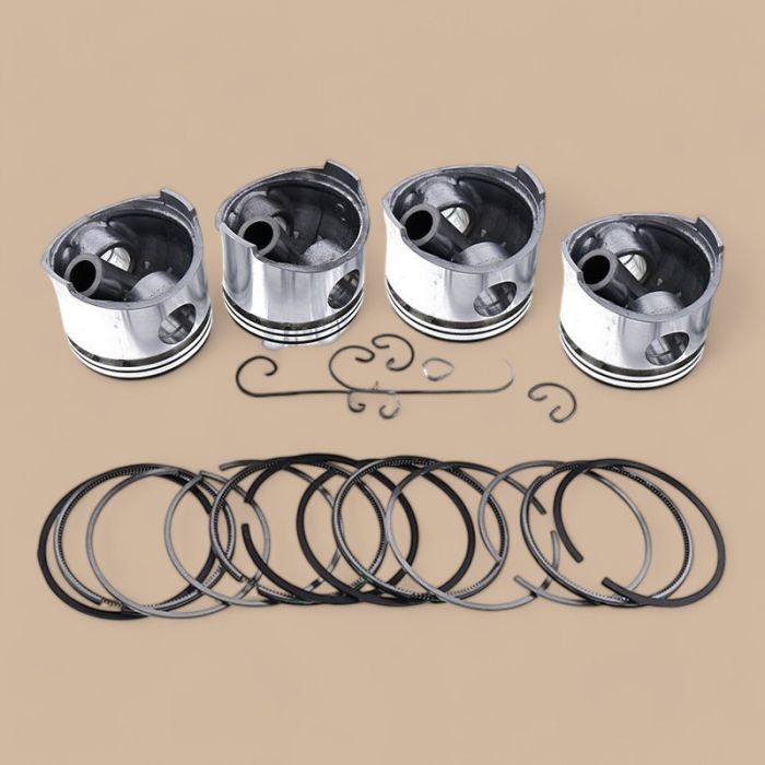 Toyota STD Piston Kit with Ring Compatible for Toyota Engine 4P Forklift 5FG10 5FG20 5FG30 FG-20 FG-15 02-2FG25 2FGL-7 2FGL-9