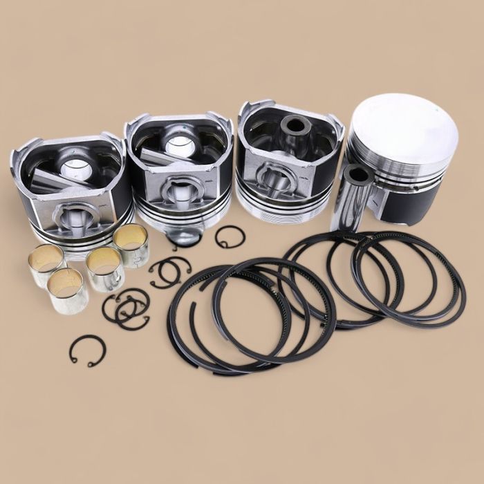 Nissan STD Piston Kit with Ring Compatible for Nissan Engine SD25 Forklift NSCF02 H01 H02 EH01 EH02 K01 EF02