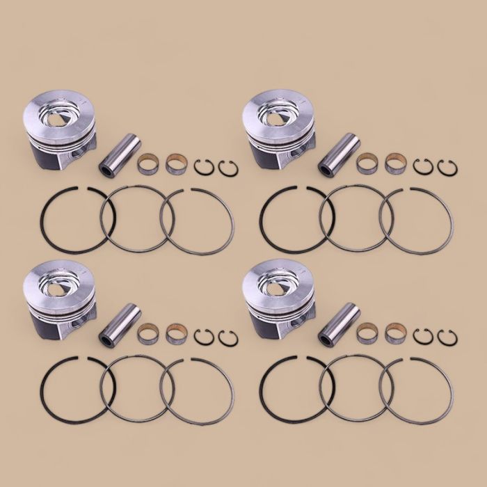 Kubota Piston & Piston Ring Set 1J550-21110 1G544-21110 Compatible for Kubota Engine V3800 Tractor M8540DT M8540F M9540DT M9540HDL M95SH