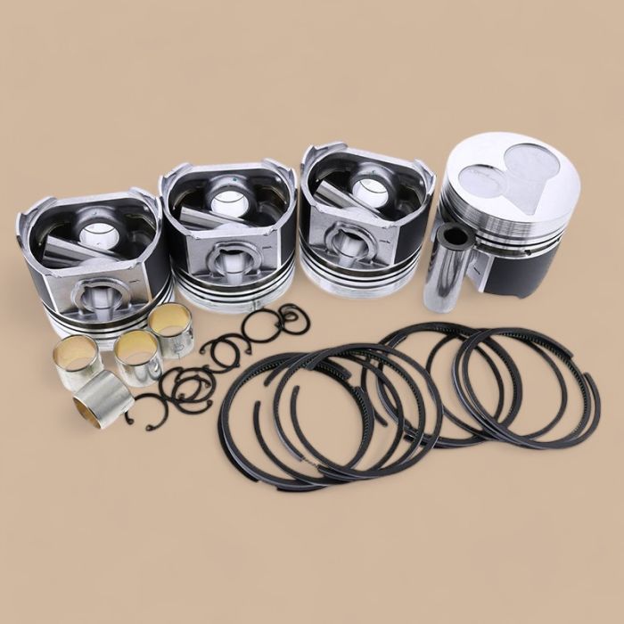 Kubota Piston Kit with Ring Compatible for Kubota Engine V2203 Bobcat 753C 763 773 S130 S150 S160 S185 331 334 341 5600 S175 S530 T190 T140