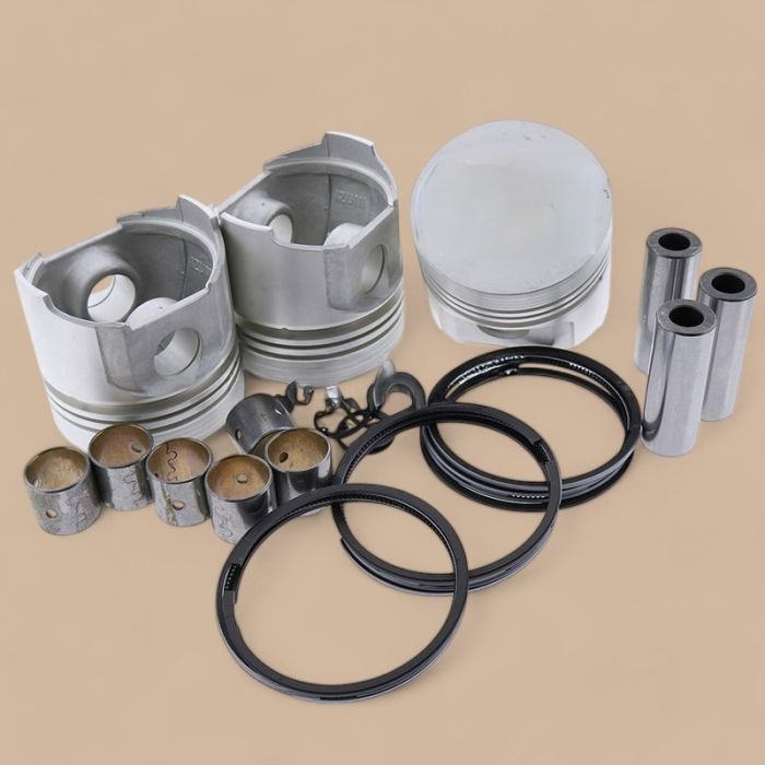 Yanmar STD Piston Kit With Rings 129005-22080 Compatible for Yanmar 3TNV88 Komatsu 3D88E Engine