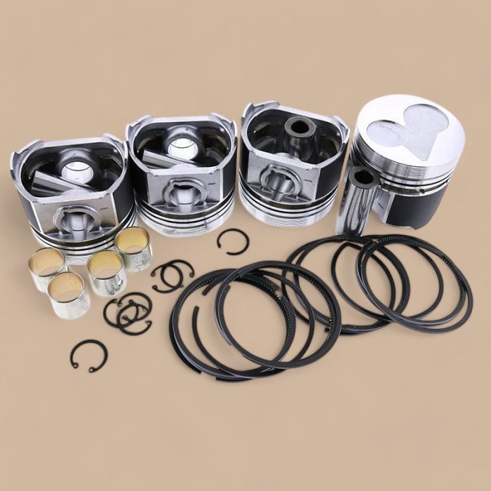 Kubota Piston Kit with Ring Compatible for Kubota Engine V2203 V2203E V2203T V2203DI V2203M V2203B