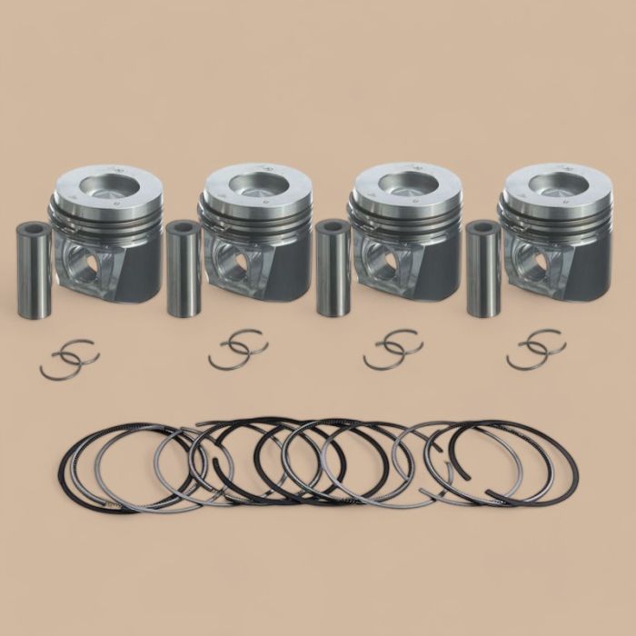 Kubota STD Piston Kit With Rings Compatible for Kubota Engine V1902