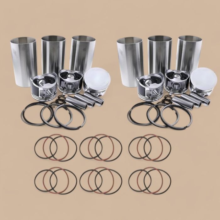 John Deere Piston Liner Kit DZ109764 RE543854 Compatible for John Deere 4045 6068 6090 Engine 750K 850K 160GLC 180GLC