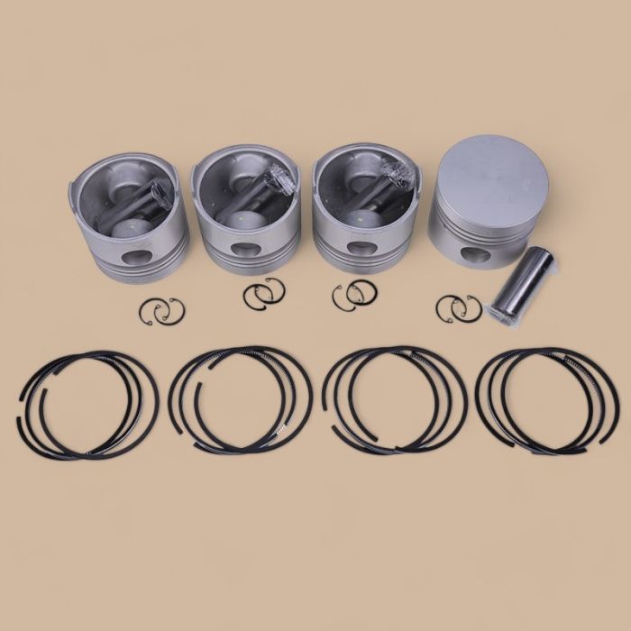 Kubota STD 82mm Piston Kit with Ring Compatible for Kubota Engine V1702 V1702B V1702T V1702E