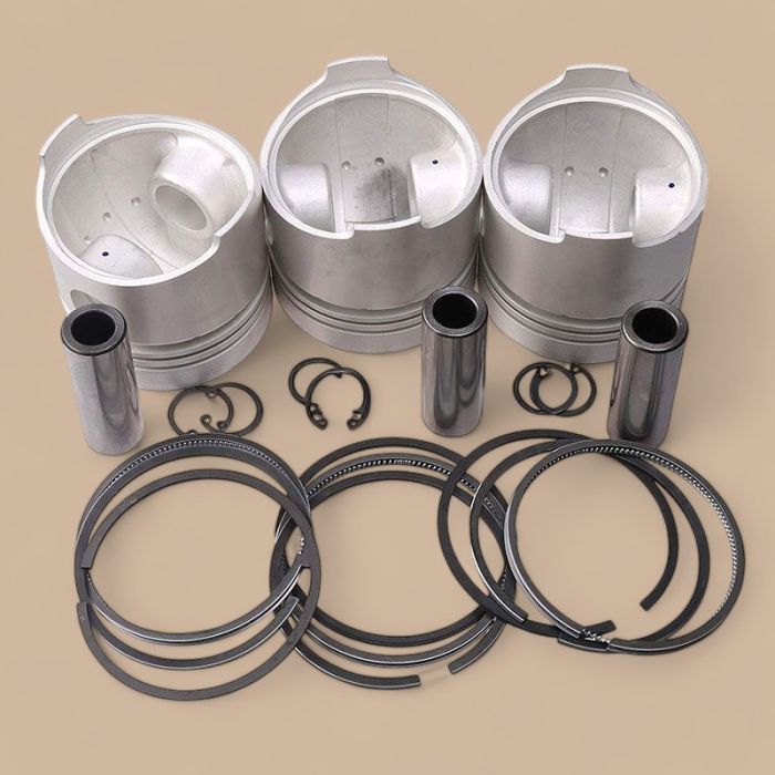 Kubota Piston & Piston Ring Set STD 76mm Compatible for Kubota D1005 Engine