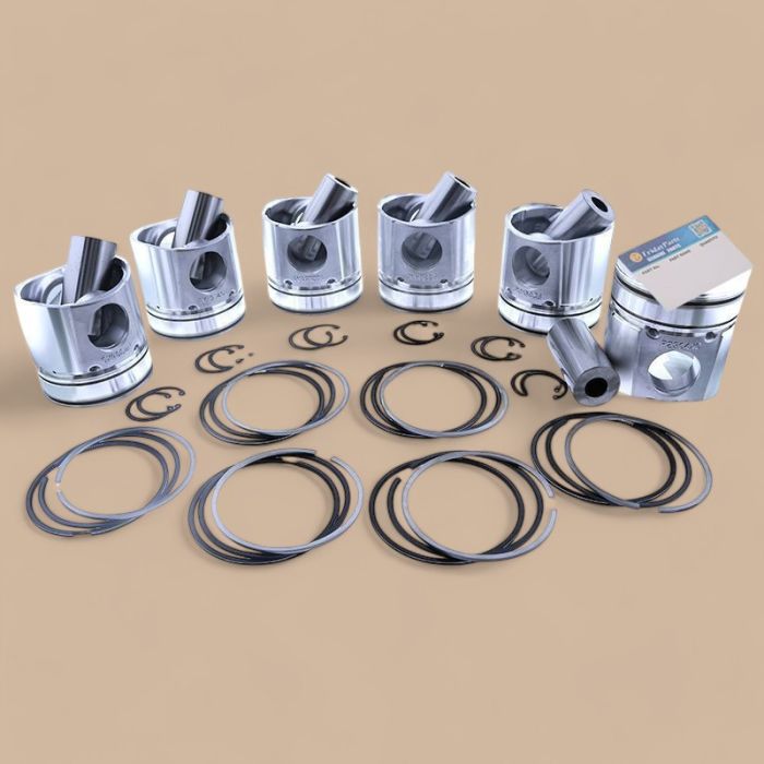 Komatsu Piston Kit with Ring Compatible for Komatsu S6D108-1 SA6D108-1 SAA6D108E-2 Engine PC300-6 PC300-5 PC350-6 PC310 PC350 PC300LC-5