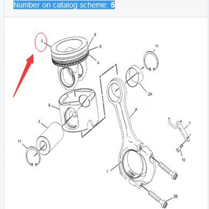 Caterpillar Crown - Piston 238-2701 Compatible for Caterpillar CAT Excavator 330D LN Engine C-9 C9 in USA