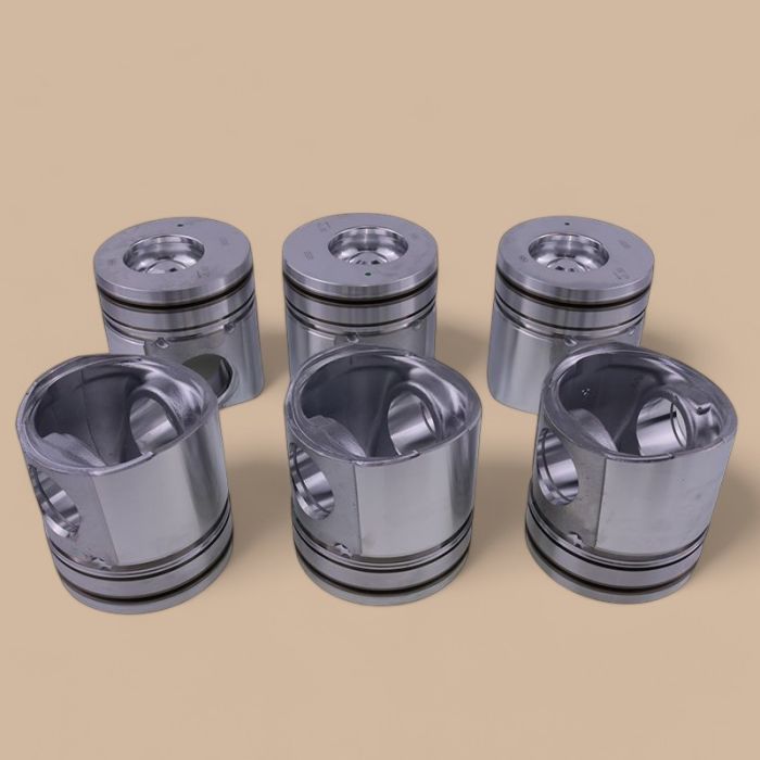 Cummins 6 Pcs Piston 3926632 Compatible for Cummins Engine B3.9L 4B 4BT 4BTA 4BTAA B5.9L 6B 6BT 6BTA 6BTAA