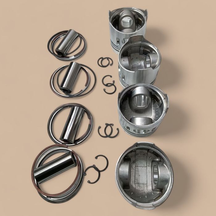 Mitsubishi STD Piston Kit with Ring Compatible for Mitsubishi Engine 4D32 4D32-E1