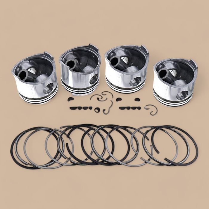 Toyota STD Piston Kit with Ring Compatible for Toyota Engine 5K Forklift 5FD 5FG 6FD 6FG 7FD 7FG