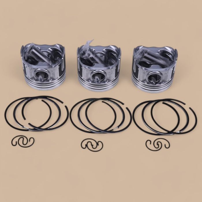 Kubota 1 Set Piston & Piston Ring STD Compatible for Kubota Engine D782