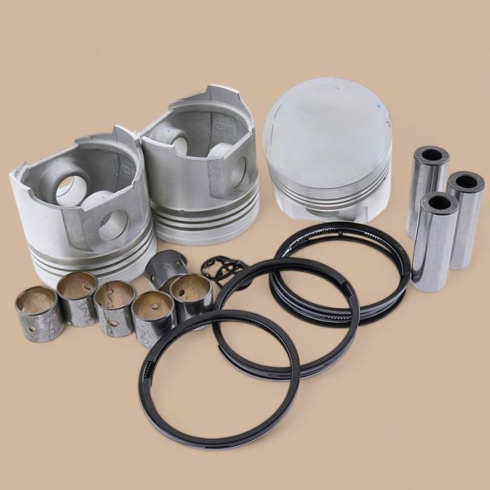 Komatsu STD Piston & Ring Kit Compatible for Komatsu Engine 3D84-1 3D84-1FA 3D84-1C Excavator PC20-5 PC20-6 PC30-6 PC30 PC38UU-1