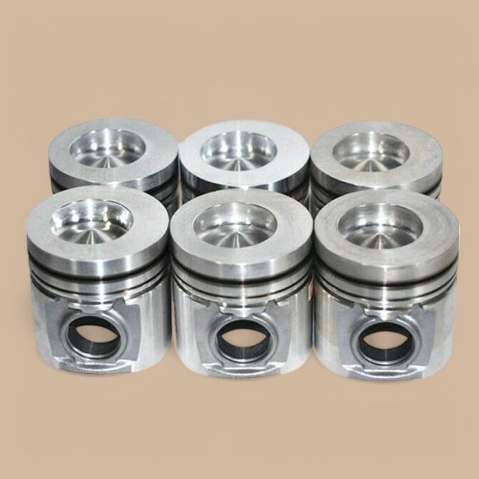 Cummins 6PCS Piston 3919564 Compatible for Cummins Engine 6CT 6C C8.3 6CTA 6CT8.3