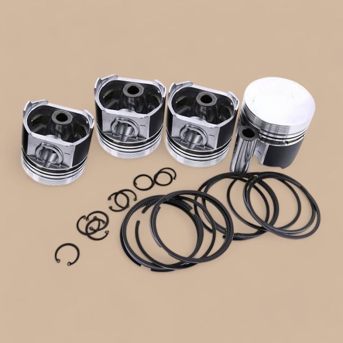 Yanmar Piston & Piston Ring Set AM878606 Compatible for Yanmar Engine 3TNE84 4TNE84 Tractor 4300 4500 4600