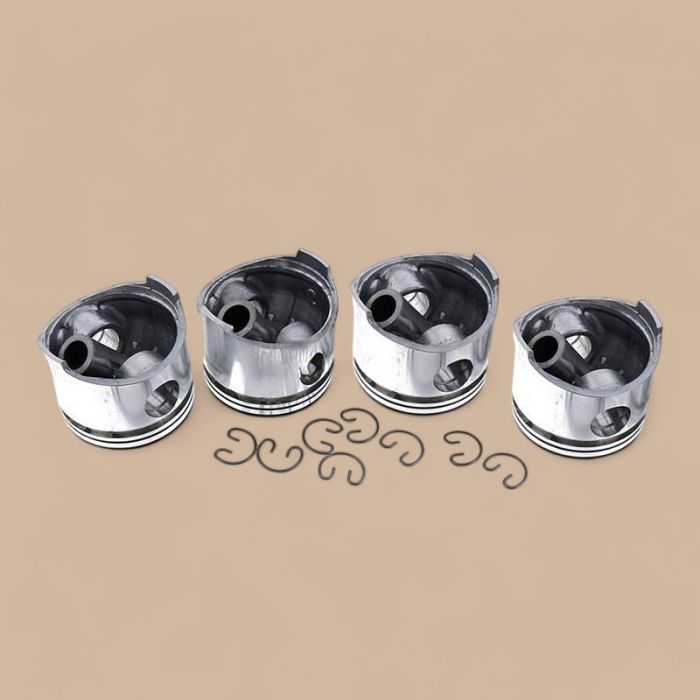Mitsubishi Piston Kit MD188289 Compatible for Mitsubishi Engine 4G63 Forklift FG15 FG18 FG20 FG25 FG30 FG35 Caterpillar CAT GC15 GC18 GC25 GC30
