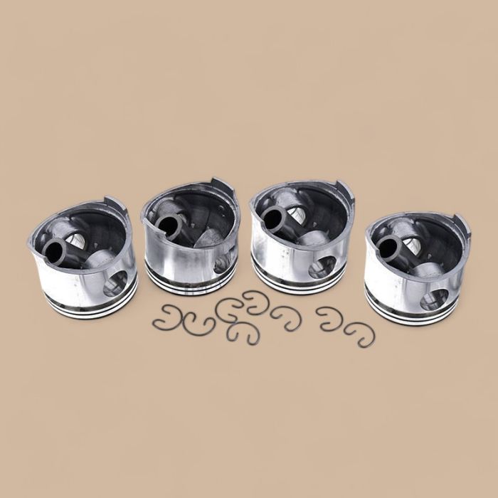 Mitsubishi Standard Piston & Pin Set MD009581 Compatible for Mitsubishi Engine 4G33 Forklift FG10 FG15 FG18 FGC10 FGC15