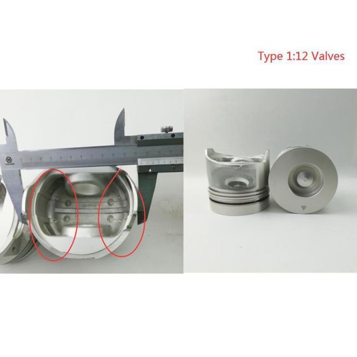 Isuzu STD Piston Kit with Ring Compatible for Isuzu Engine 6HH1 6HH1T Truck FSR FSS FRR FVR FTR