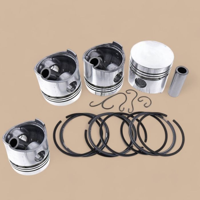 Isuzu STD Piston Kit with Ring Compatible for Isuzu Engine C223 C223T