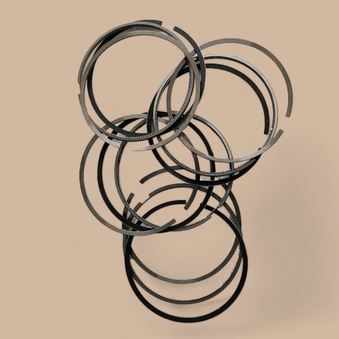 Isuzu 1 Set Piston Ring Compatible for Isuzu 4JG2 4JG2T Engine Hyster Forklift Bighorn Pickup Truck