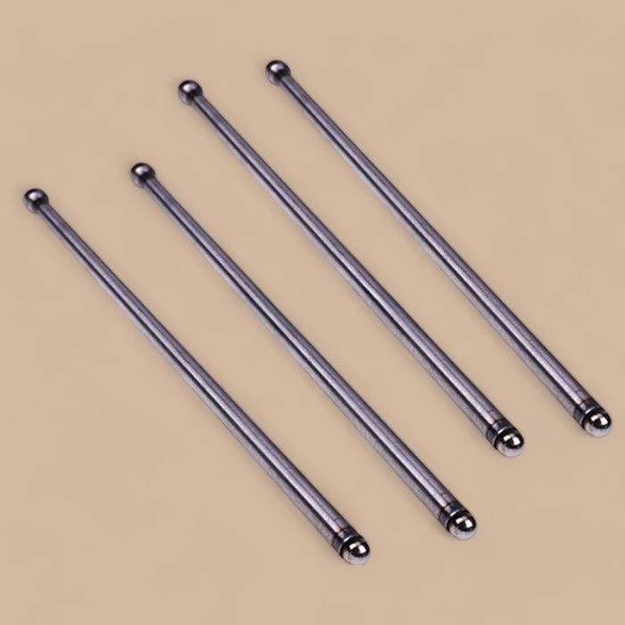 Isuzu 4 Pcs Push Rod VI1125750360 Compatible for Isuzu Engine 4BD1 Kobelco Excavator MD140C SK100 SK120 SK120LC SK150LC SK135SR SK200SR