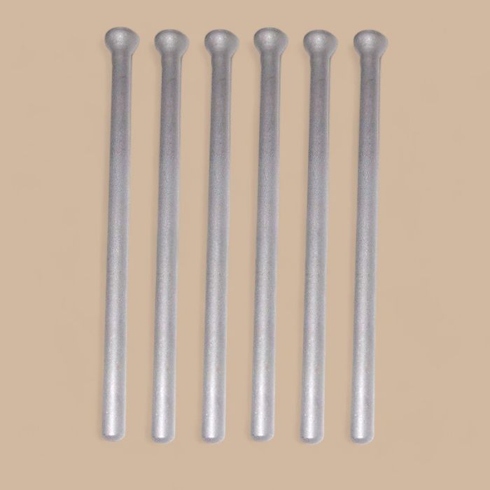 Kubota 6Pcs Push Rod 6657515 Compatible for Kubota Engine D1005 D1105 Bobcat Loader B100 B200 B250 BL275 463 553 S100 S70 Excavator 428 425 E25 E26 E27 E27Z