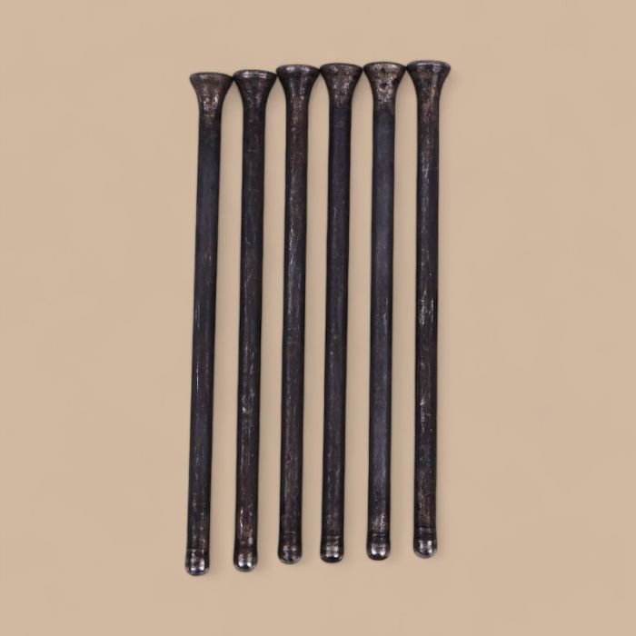 Kubota 6Pcs Push Rod 5001890 Compatible for Kubota Engine D722 D722-E3B Jacobsen Groom Master II Tri-King Greens King IV G-Plex III and GP400