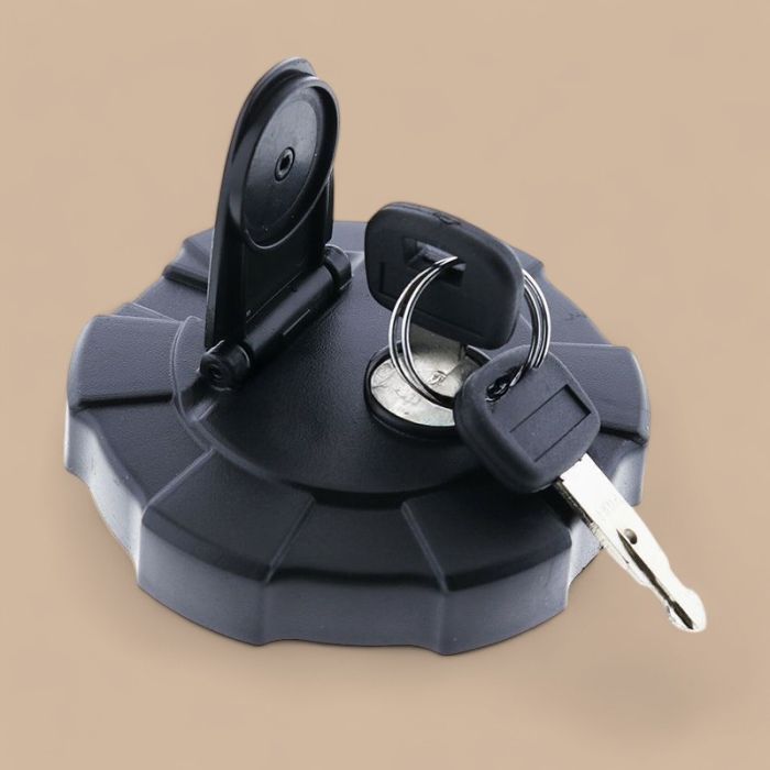 Kubota Fuel Tank Cap With Keys 459A 411-51122 Compatible for Kubota Excavator KX91-3 KX040-4 KX41-3 U35-4 Loader SVL75-2 SVL90 SVL90-2