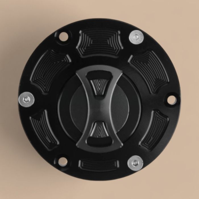 Kawasaki Keyless Fuel Gas Cap RC-266-BLK Compatible for 2008-2017 Kawasaki Motorcycle EX250 EX300 Ninja ER250 ER300