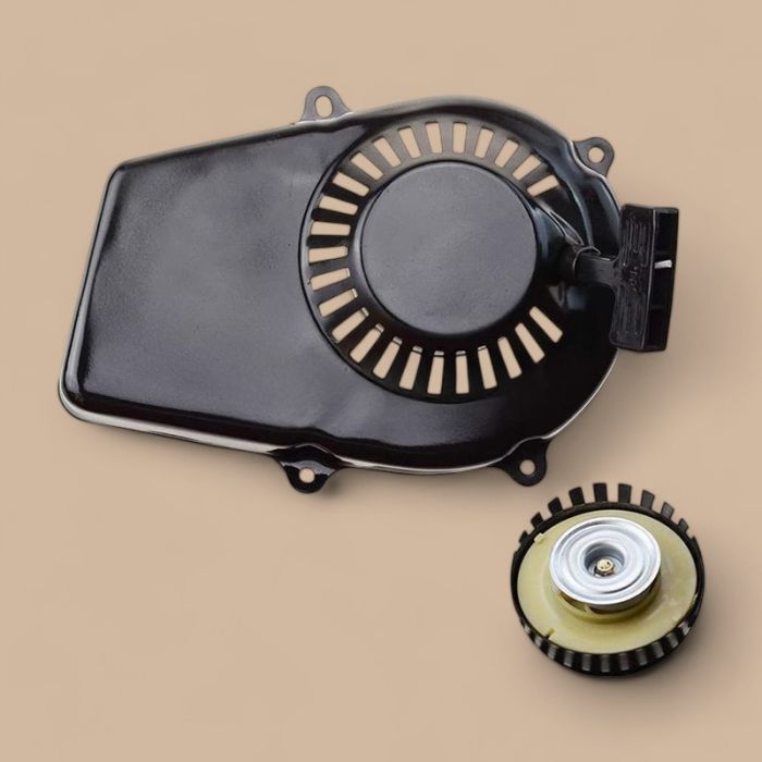 Yamaha Pull Start Black Recoil Starter Compatible for Yamaha 2-Stroke ET650 ET950 Lawn Mower Motor Engine Generator