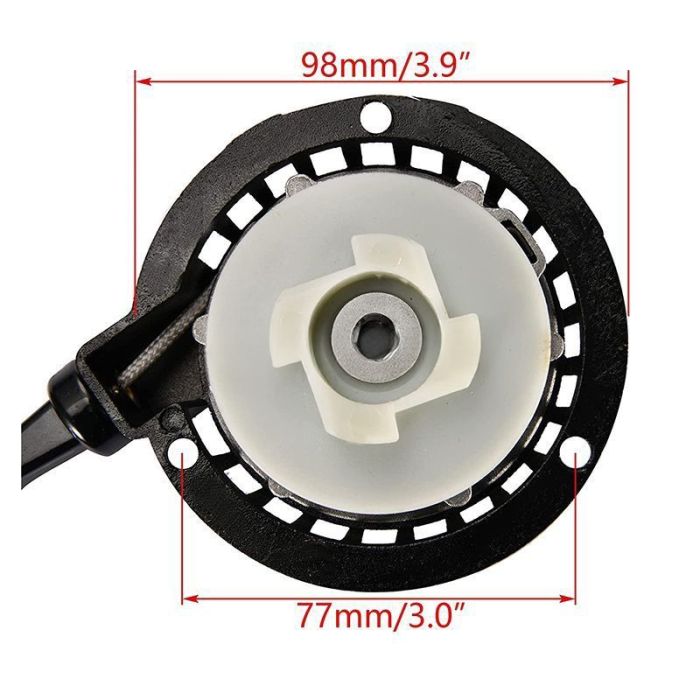 Mini Recoil Pull Starter Compatible for Mini Pocket Bike Dirt Pit Bike 2 Stroke 47cc 49cc 50cc