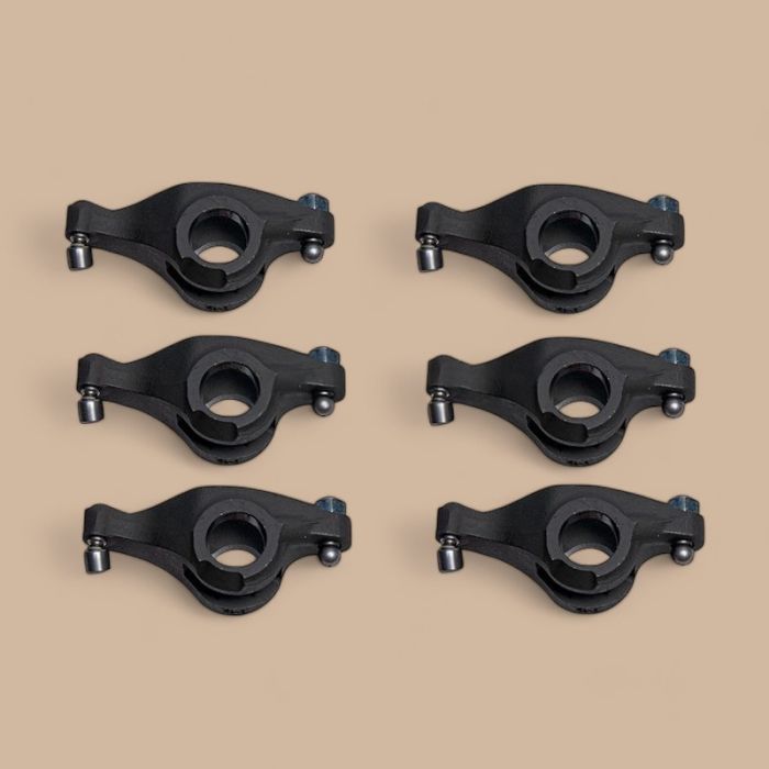 New Holland 6Pcs Exhaust Rocker Arm J942749 Compatible for New Holland TG255 TG285 TJ275 TJ325 CASE STX275 STX325 MX240 MX255 MX270 MX285 Tractor