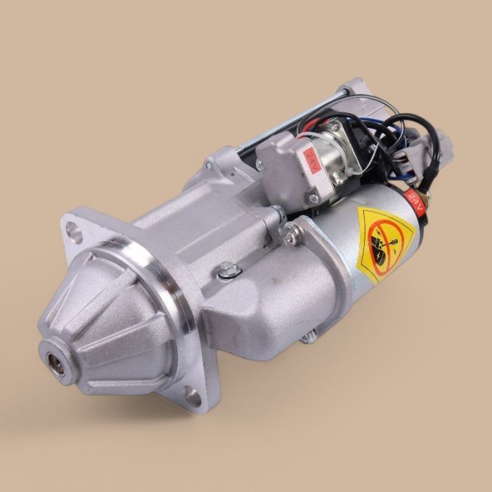 Komatsu 24V 9T Starter Motor 600-813-4411 600-813-441 Compatible for Komatsu Engine 4D95 Excavator PC75UU-2 PC75UD-2 PC75UD-2E PC75UU-2E 