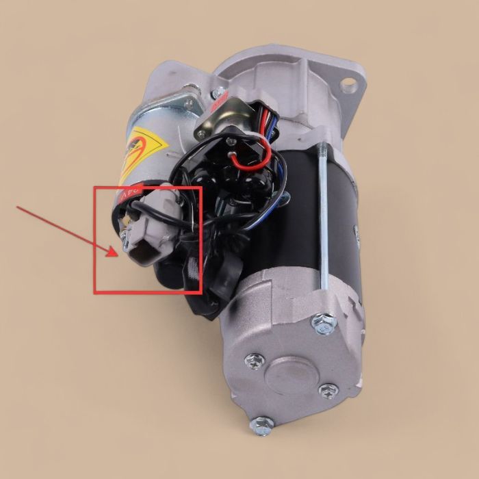 Isuzu 24V 9T Starter Motor Compatible for Komatsu 4D95 Isuzu 4BD1 4BD1T Engine New Holland E115SR E135SR E130 E200SR Kobelco SK200SR SK135SR John Deere 135C RTS Excavator