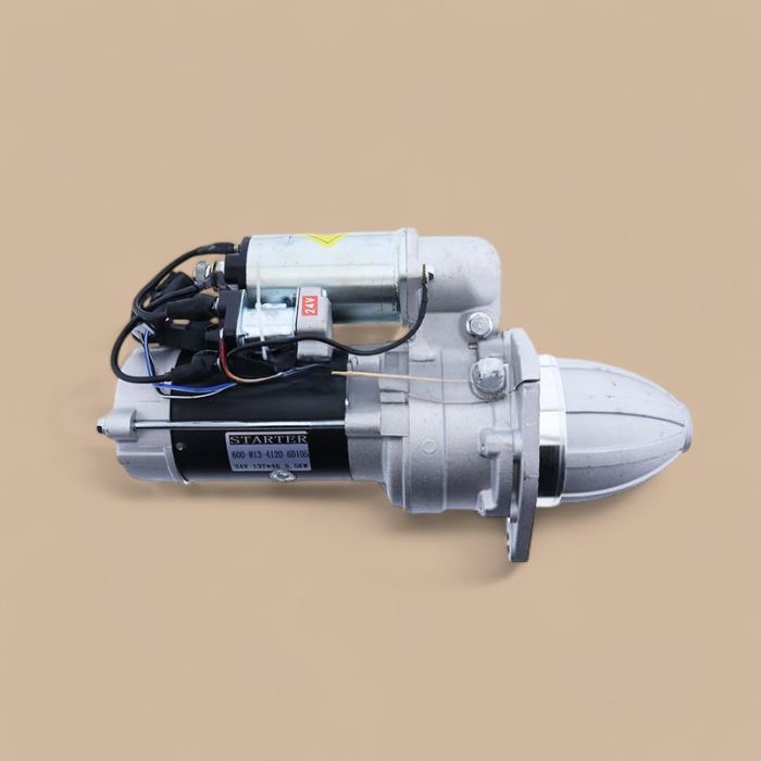 Komatsu 24V 5.5kW 13T Starter Motor 600-813-2520 Compatible for Komatsu Engine 4D105-3 6D105-1 Dozer D31A-17 D31Q-17 D31P-17A D31S-17