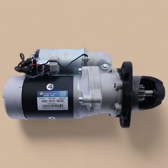 Komatsu 24V 12T Starter Motor 600-813-3630 Compatible for Komatsu 6D125-1 S6D125-1 SA6D140-1 Engine