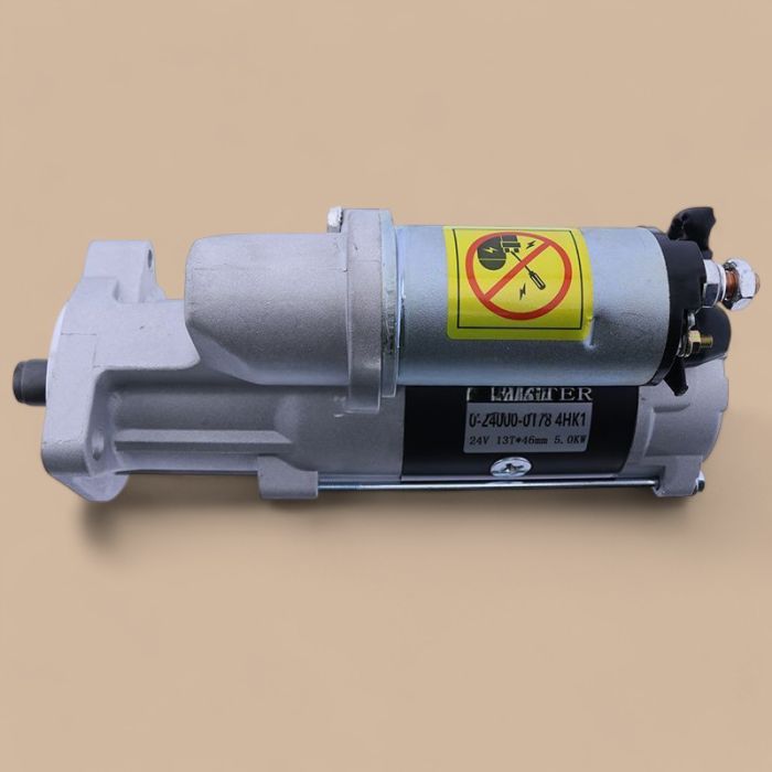 Isuzu Starter Motor 89805-40630 Compatible for Isuzu Engine 4HK1 Hitachi Excavator ZAX200 ZAX230 ZAX240-3