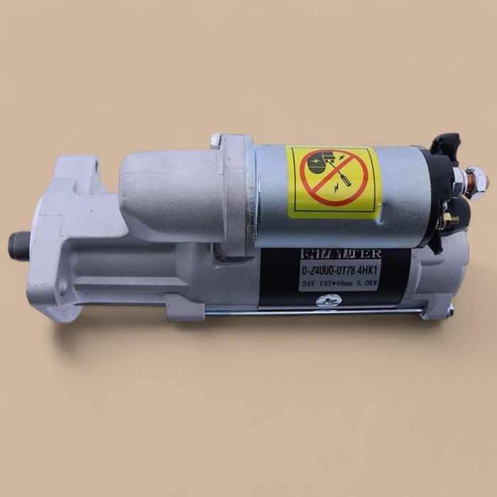 Isuzu 24V Starter Motor 0-24000-0178 898054-0630 Compatible for Hitachi Excavator ZAX200-3 ZAX230-5 Isuzu Engine 4HK1