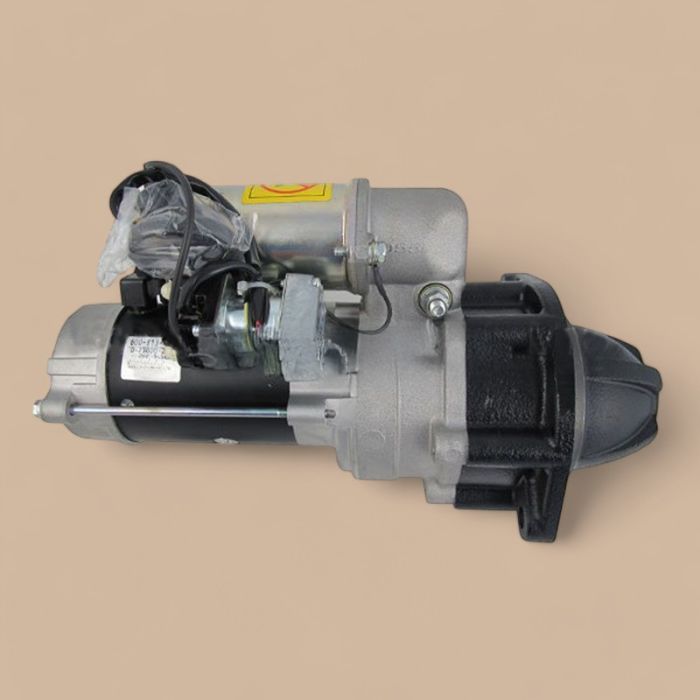 Komatsu 24V 11T Starter Motor with Relay 600-813-4424 Compatible for Komatsu S4D95L-1 S6D95L-1 Engine PC220-5 PC130-5 PC120-5 PC200-5