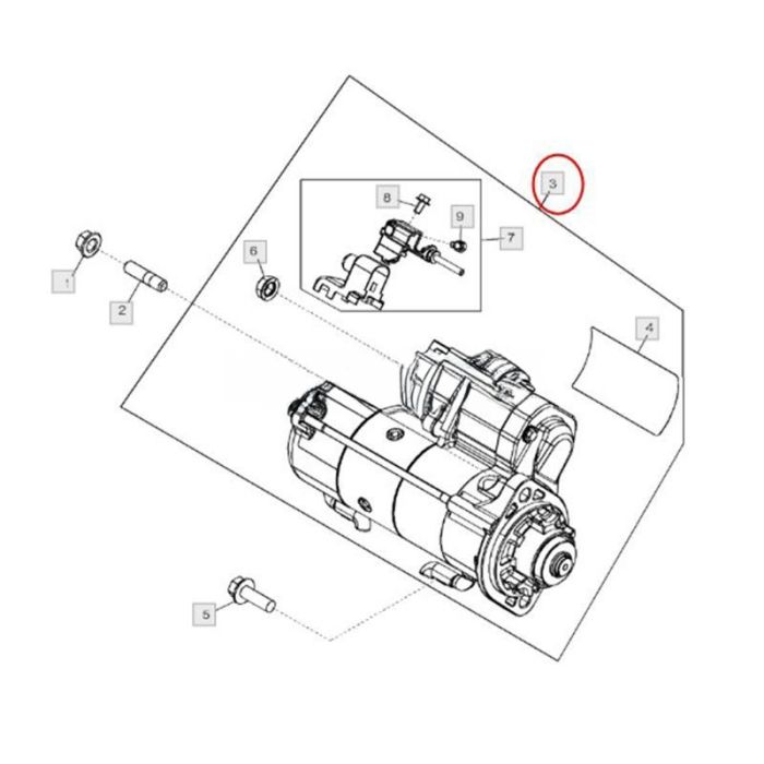 John Deere 12V 11T Starter Motor RE546860 Compatible for John Deere Engine 3029 4045 4039 Tractor 5076E 5082E 5200 5300 5425 6100E 5715